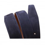 luxury men's first layer cowhide nubuck leather belt high quality designer suede-like genuine leather for dress/business