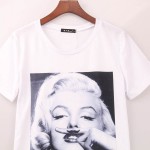 marilyn monroe 2016 brand T-shirts for women kawaii clothes tee shirt femme tshirts top women t shirt summer style tops poleras