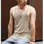 men bodybuilding tank top Undershirts loose cotton soft stretchable brand style fashion hip hop men vest singlet
