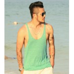 men bodybuilding tank top Undershirts loose cotton soft stretchable brand style fashion hip hop men vest singlet