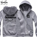 new 2017 free shipping I LOVE One Direction members' signature Niall Zayn Liam Harry Louis Handwriting man  cardigan