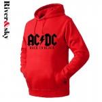 new 2017 free shipping Riversky autumn and winter men's clothing man men male plus size print acdc pullover sweatshirt