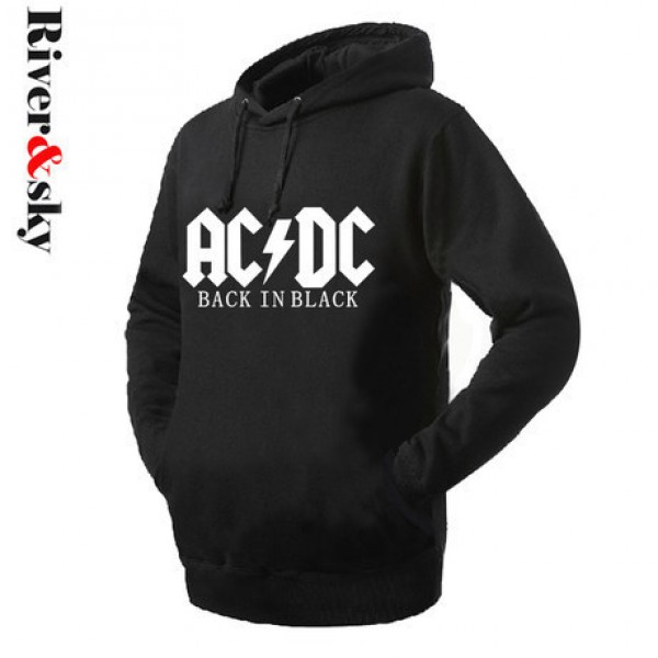 new 2017 free shipping Riversky autumn and winter men's clothing man men male plus size print acdc pullover sweatshirt