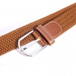 new 39 -color stretch woven elastic belt wholesale woman belt canvas belt male casual jeans belt