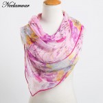 new fashion scarf women upscale georgette silk feeling oblong ladies scarf building and letters print scarves for women wraps