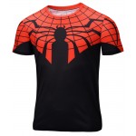 new style 2016 Marvel Captain America  Super Hero compression tights Short sleeve 3D T shirt Men large size 6XL 21 paragraph