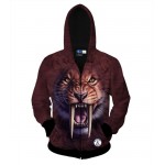 new women men 3d Animal printing Tiger/lion/cat/dog/dinosaur/snake/wolf/ Panda/Huskies 3D Hooded Zipper Hoodies Sweatshirts