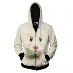 new women men 3d Animal printing Tiger/lion/cat/dog/dinosaur/snake/wolf/ Panda/Huskies 3D Hooded Zipper Hoodies Sweatshirts