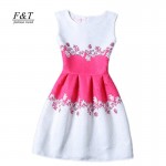 new women printed flower dress sleeveless knee length one piece dress casual slim bodycon korea college vintage dress