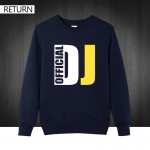 official DJ  Men Long Sleeve Man Hoodies Cotton O Neck The Cheap Pullover Euro Size Male Tops Mens Sweatshirts  Free Shipping