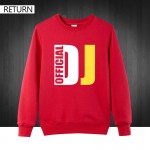 official DJ  Men Long Sleeve Man Hoodies Cotton O Neck The Cheap Pullover Euro Size Male Tops Mens Sweatshirts  Free Shipping