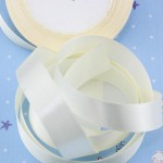 one roll 25yards width 2cm christmas party decorative cotton silk satin ribbon for Sewing Fabric DIY crafts  cars wedding  gift