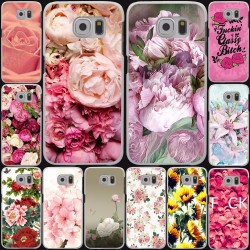 peony sunflowe Flower rose red Hard Cases for Samsung Galaxy S3 S4 S5 & mini s6 s7 s8 edge plus grand prime A3 A5 Note 2 3 4 5