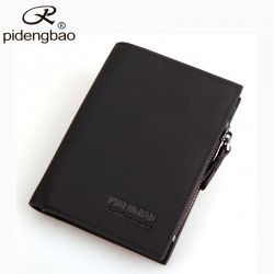 pidengbao Hot Sale Men Wallets Famous Brand Designer Wallet PU Nubuck Skin Mens Purse Short Mens Wallet With Coin Pocket