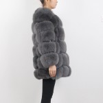 pink java QC8078 BIG SALE FREE SHIPPING all real photos women winter real fox fur coat long sleeves fox fur jacket 