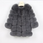 pink java QC8078 BIG SALE FREE SHIPPING all real photos women winter real fox fur coat long sleeves fox fur jacket 