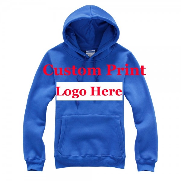 printed Logo On the Blank Hoodies Custom Hoodie Logos screen print customized Print Creat men's sweatshirts custom PUllover HY