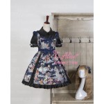 "Hyakki Yakou" Clarkes World Women's Gothic Lolita JSK Dress Suspender Dress Bow Tassels Deco Good Quality 2Colors