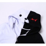 rxlzoon Anime Theory of Projectile Broken Dangan Ronpa Cosplay Costume Bear Hooded Hoodies With Ears Hood Cloak Wrap Gloves