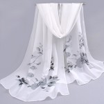 spring and summer women scarf 2017 new pashmina shawl printed cape silk chiffon Polyester tippet muffler