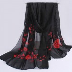 spring and summer women scarf 2017 new pashmina shawl printed cape silk chiffon Polyester tippet muffler
