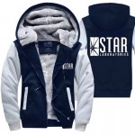 superman series hoody STAR S.T.A.R.labs jumper the flash gotham city comic black sweatshirt men 2017 autumn winter thick jacket