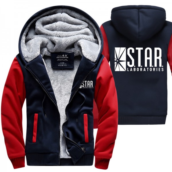 superman series hoody STAR S.T.A.R.labs jumper the flash gotham city comic black sweatshirt men 2017 autumn winter thick jacket