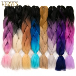 three tone 5pcs ombre kanekalon braiding hair 24'' beautiful braiding hair kanekalon jumbo braid hair extensions synthetic hair