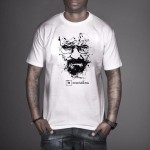top quality COTTON short sleeve print casual men heisenberg breaking bad print T shirt T01