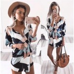 vestidos 2017  Summer Dress print Sexy V-neck Long sleeves Elegant Mini Dress Women Bodycon Dresses vestido de festa