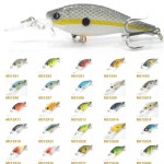 wLure Fishing Lure Hard Bait Medium Diver Tight Wobble Slow Floating 7.2g 8.5cm Over 20 Colors Minnow Crankbait M515