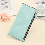wholesale women wallet Fashion Nubuck pu Leather female Purse Super Thin Long Wallet Bags Purse Card Holder Bag zipper DL1938
