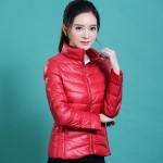 women Plus Size ultra casual light winter warm duck down jacket Zipper coats Stand Collar slim Outwear suit Parka Feminino tops