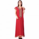 women clothing maxi long Tunic embroidery dress Abaya kaftan caftan Muslim Islamic moroccan ethnic dress floor length gown 1630