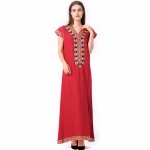 women clothing maxi long Tunic embroidery dress Abaya kaftan caftan Muslim Islamic moroccan ethnic dress floor length gown 1630