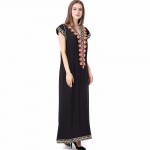 women clothing maxi long Tunic embroidery dress Abaya kaftan caftan Muslim Islamic moroccan ethnic dress floor length gown 1630