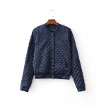 women solid floral embroidery padded jacket coat long sleeve covered button pockets design outwear warm tops chaquetas CT1368