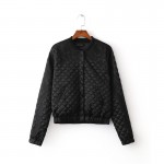 women solid floral embroidery padded jacket coat long sleeve covered button pockets design outwear warm tops chaquetas CT1368