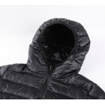 women ultra light down jacket hooded winter duck down jackets women slim long sleeve parka zipper coats 2017 AKITSUMA