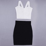 women's bandage crop top summer style solid candy color v-neck spaghetti strap tight sexy singlet lady's camis drop ship EV1529