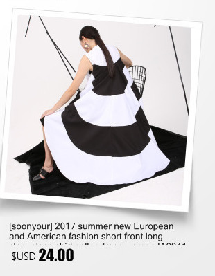 --2017-Fashion-New-simple-Black-White-stitching-loose-BIG-dress-female-organ-pleated-hem-wholesale-W-32672949272