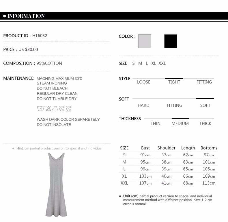 -Ladies-Summer-New-Style-Grey-O-Neck-Dresses-Women-Casual-T-shirt-Long-Dress-Pure-Cotton--Mid-Calf-D-32678378804