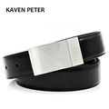 -Men39s-Genuine-Leather-Belt-Waist-Metal-Buckle-Belts-With-Toothpick-Pattern-White-Dress-Belt-And-Bl-32742172527