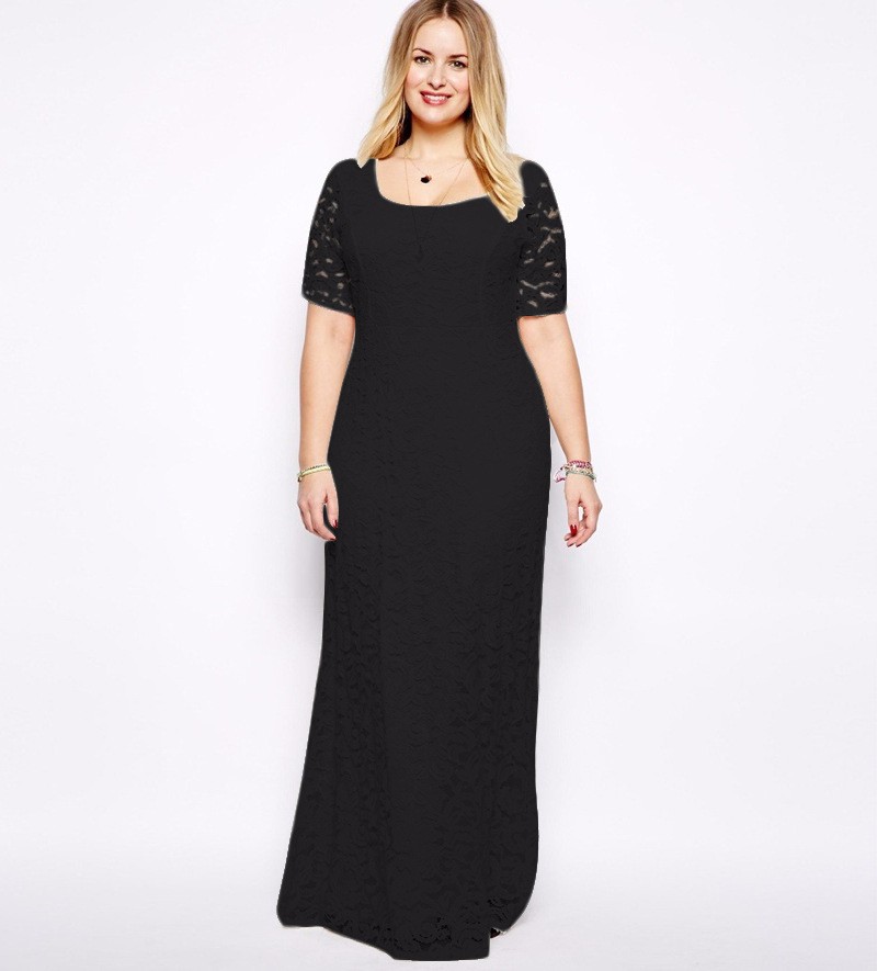 -T39O-5XL-6XL-7XL-8XL-9XL-Plus-Size-Dress-Short-Sleeve-Lace-Soft-High-Quality-Evening-Party-Bodycon--32773868885