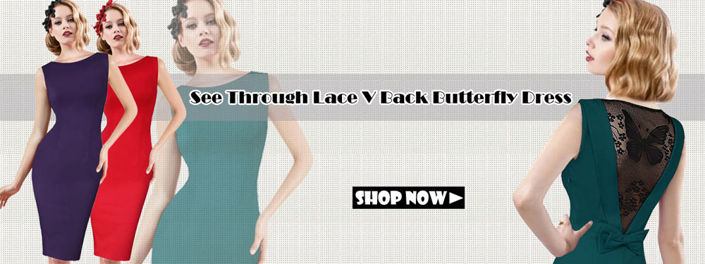 -V-Neck-Pinup-Rockabilly-Bowknot-Vintage-Polka-Dot-Office-Lady-Casual-Work-Party-Sheath-Bodycon-Penc-32701370266
