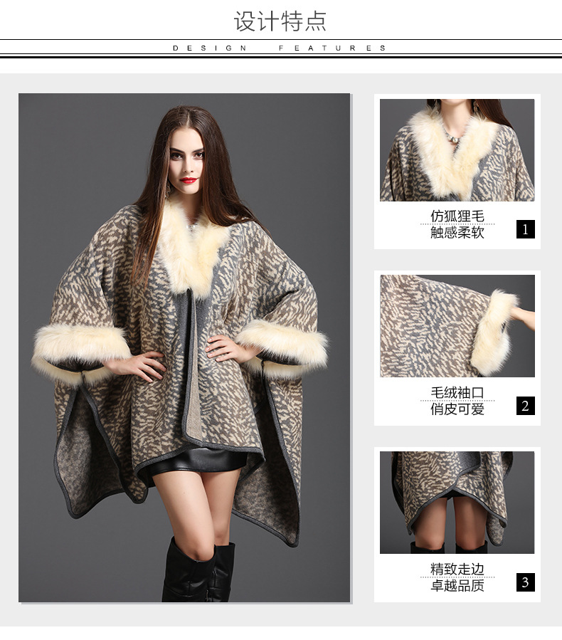 -Winter-Women-Sweater-Cardigan-Female---High-Quality--Faux-Fox-Fur-Collar-Poncho-Cape-Wool-Shawl-Cap-32762862022