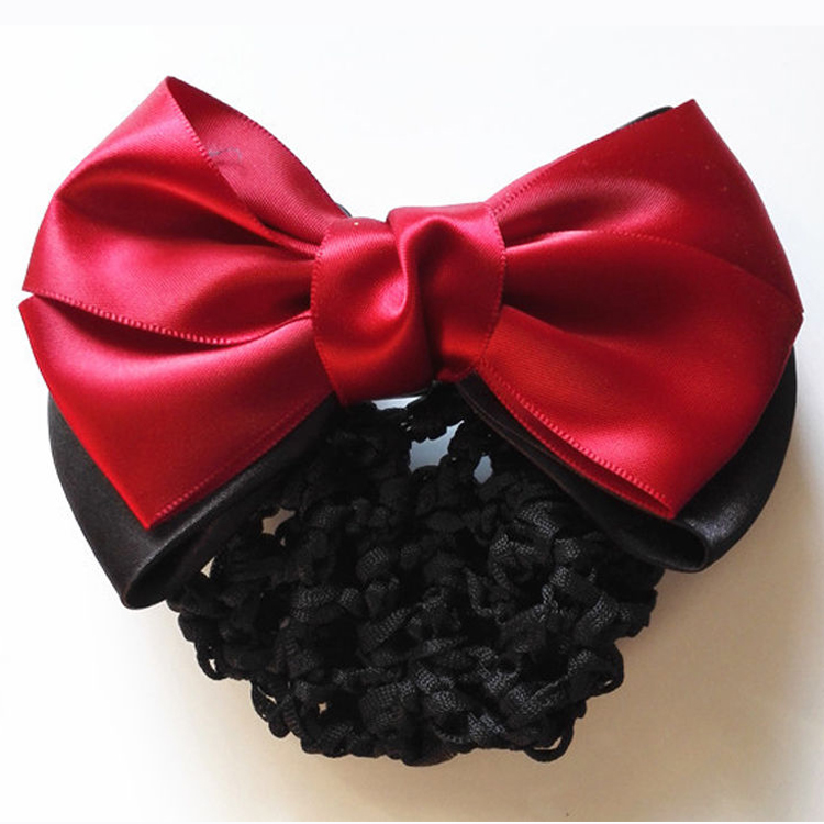 1-PC-Sweet-Girl-Satin-Bow-Barrette-Lady-Hair-Clip-Cover-Bowknot-Bun-Snood-Women-Hair-Accessories-QLM-32635425171