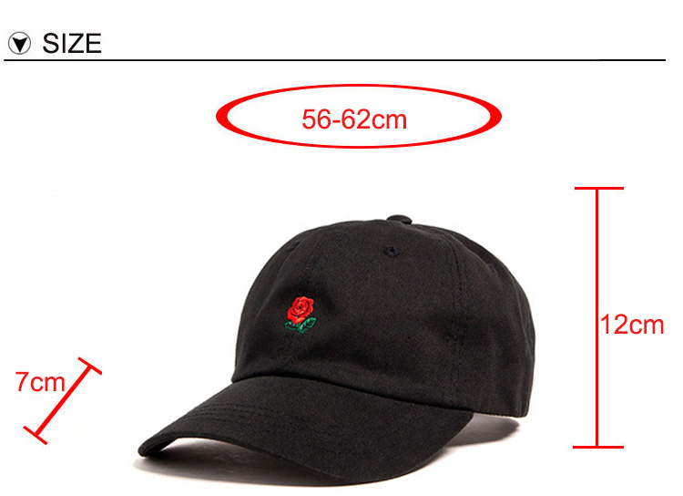 100-Cotton-Rose-embroidery-hat-black-cap-snapback-hip-hop-dad-cap-designer-hats-drake-men-women-Viso-32695056815