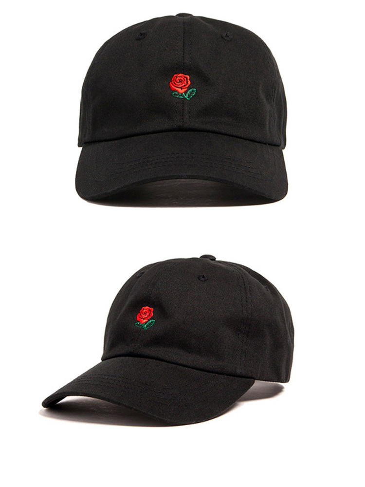 100-Cotton-Rose-embroidery-hat-black-cap-snapback-hip-hop-dad-cap-designer-hats-drake-men-women-Viso-32695056815