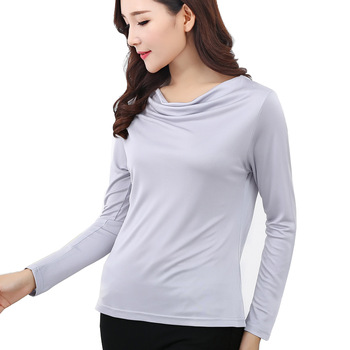 100-Pure-Silk-Women39s-T-shirts-Femme-34-Sleeve-Loose-Casual-Tees-Shirt-Women-Tops-Ladies-Candy-Colo-32715476842